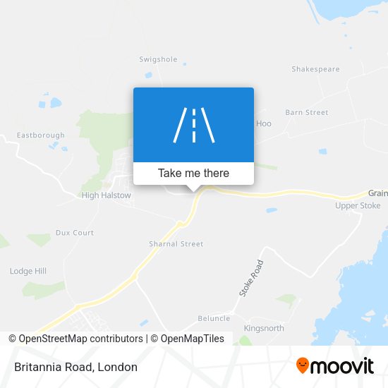 Britannia Road map