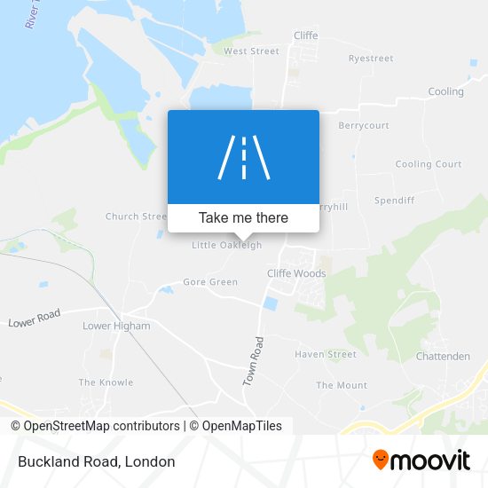 Buckland Road map