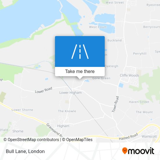 Bull Lane map