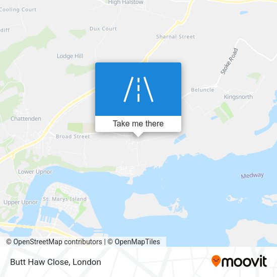 Butt Haw Close map