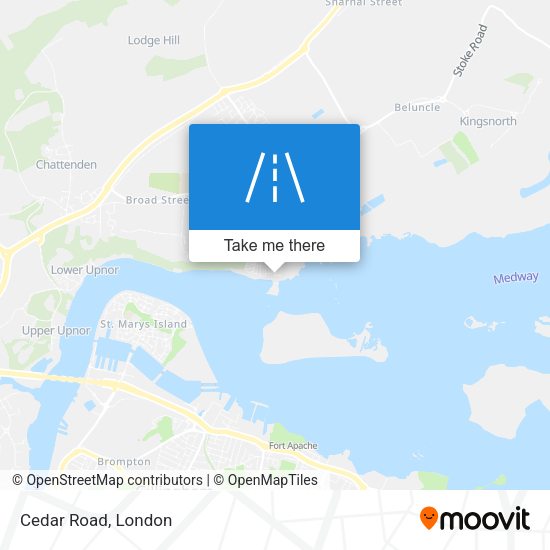 Cedar Road map