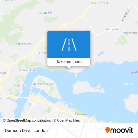 Damson Drive map