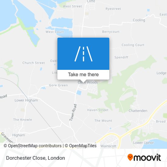 Dorchester Close map
