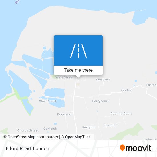 Elford Road map