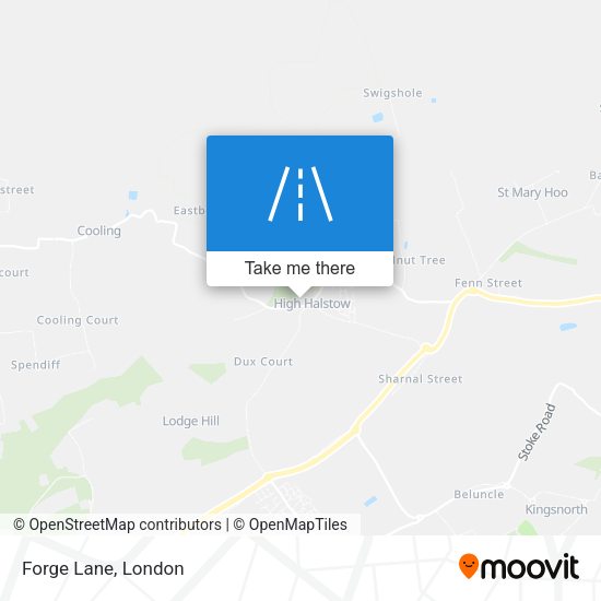 Forge Lane map
