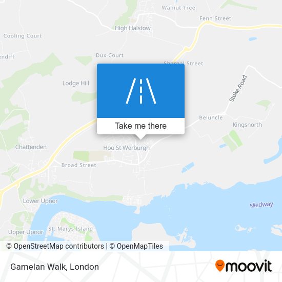 Gamelan Walk map