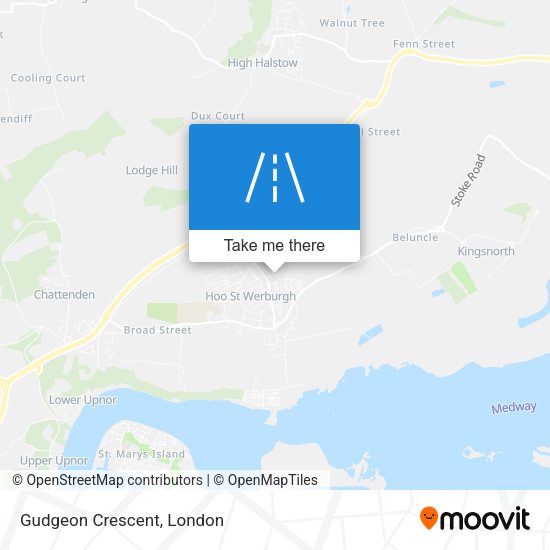 Gudgeon Crescent map