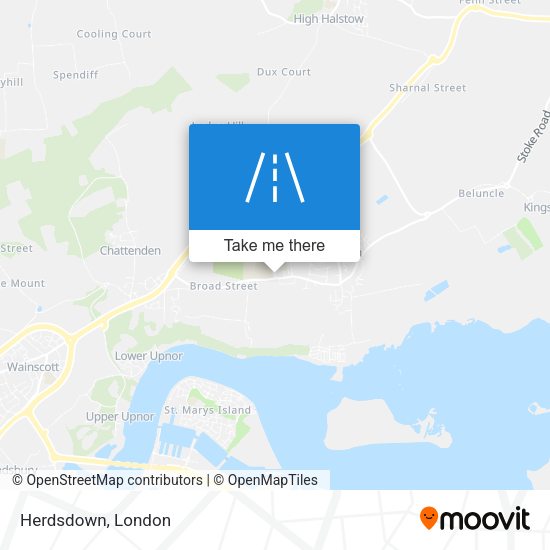 Herdsdown map
