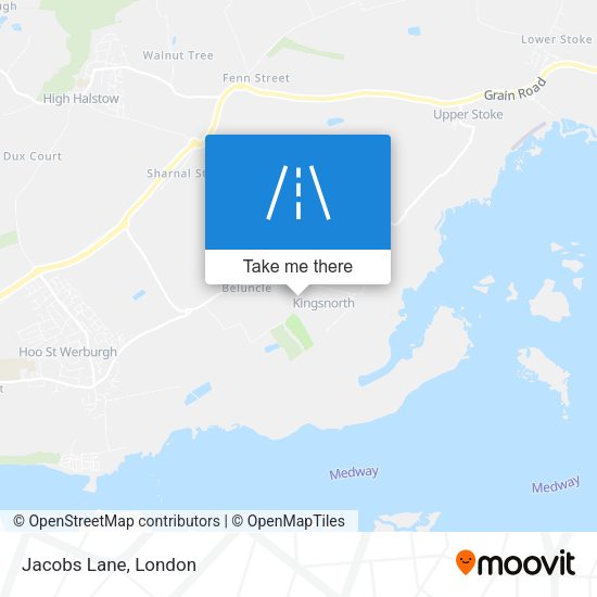 Jacobs Lane map