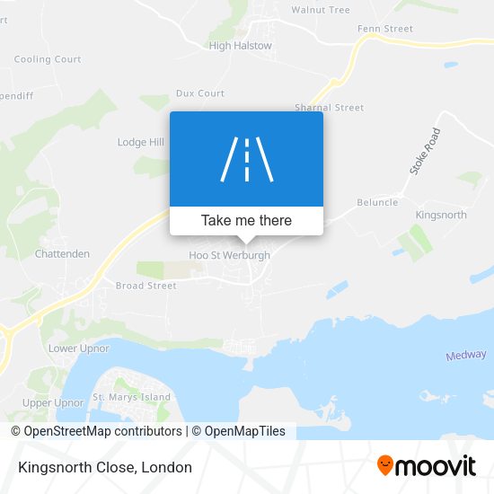 Kingsnorth Close map
