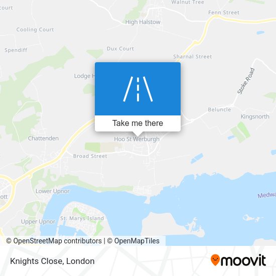 Knights Close map