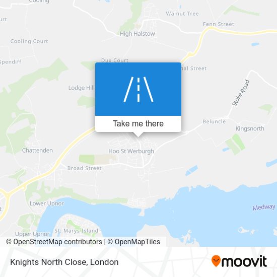 Knights North Close map