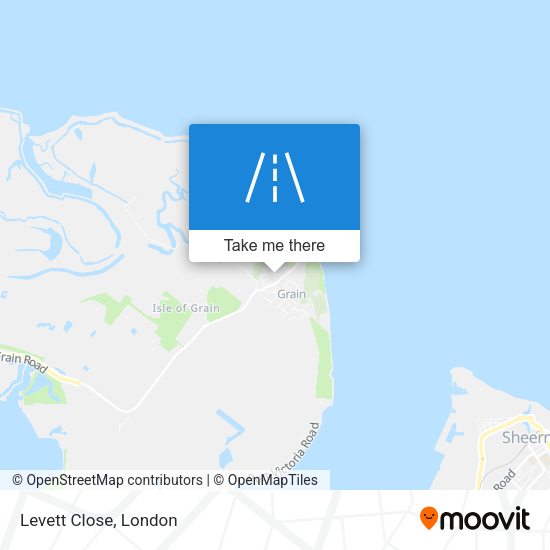 Levett Close map