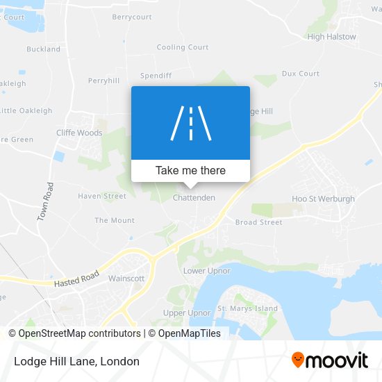 Lodge Hill Lane map