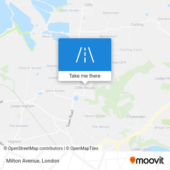 Milton Avenue map
