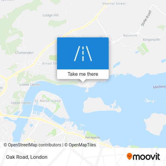 Oak Road map