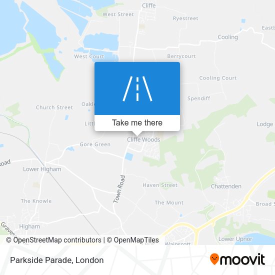 Parkside Parade map