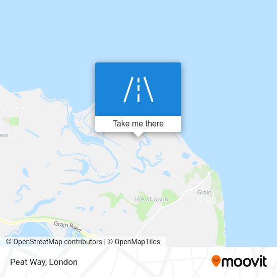 Peat Way map