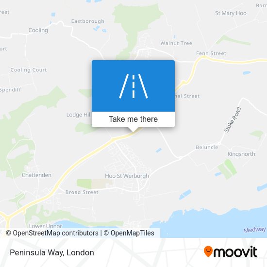 Peninsula Way map