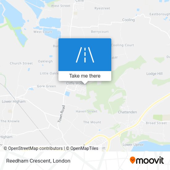 Reedham Crescent map
