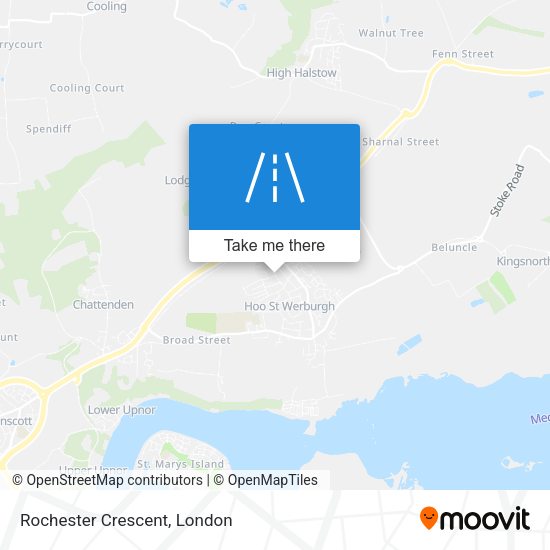 Rochester Crescent map