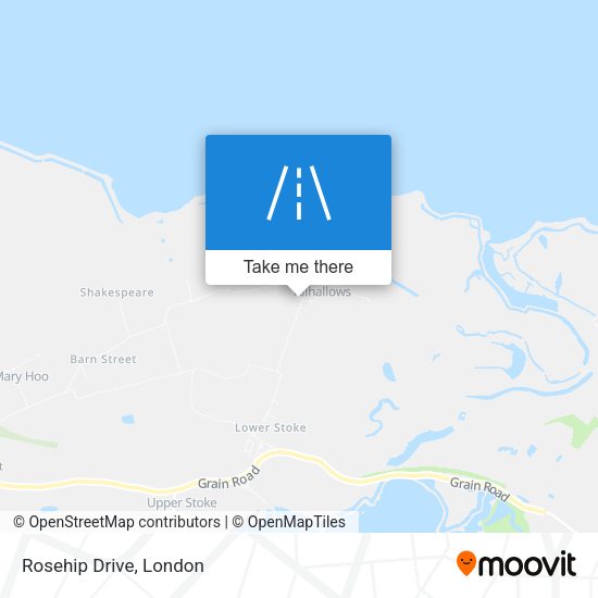 Rosehip Drive map