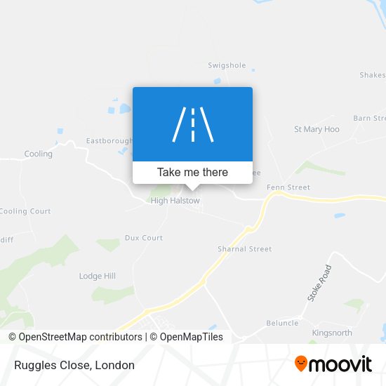 Ruggles Close map