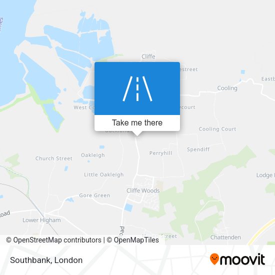 Southbank map