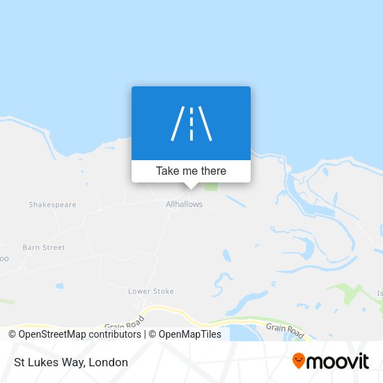 St Lukes Way map