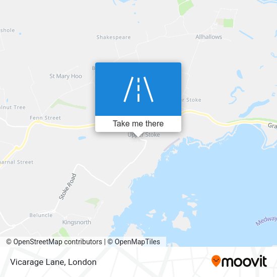 Vicarage Lane map