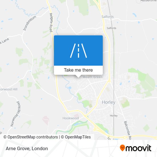 Arne Grove map