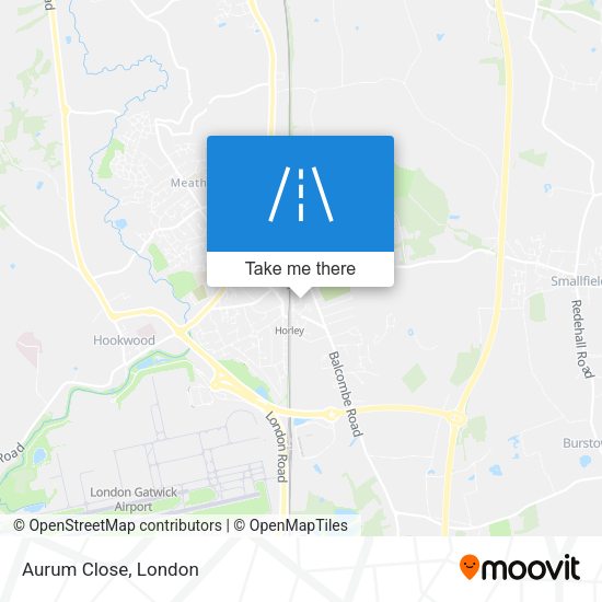 Aurum Close map
