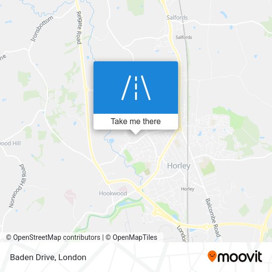 Baden Drive map