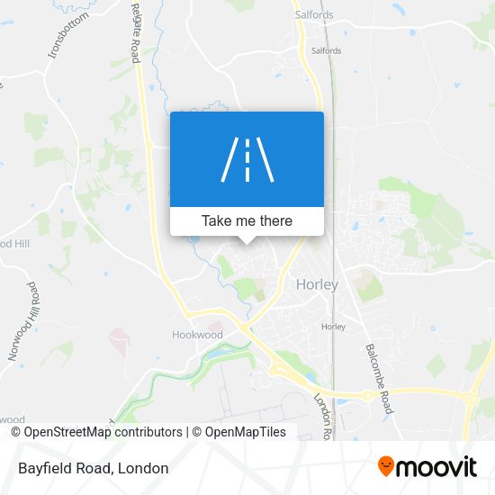 Bayfield Road map