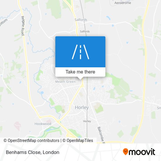 Benhams Close map