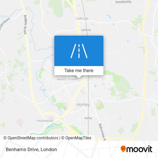 Benhams Drive map