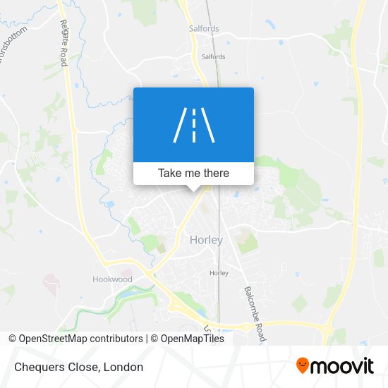 Chequers Close map