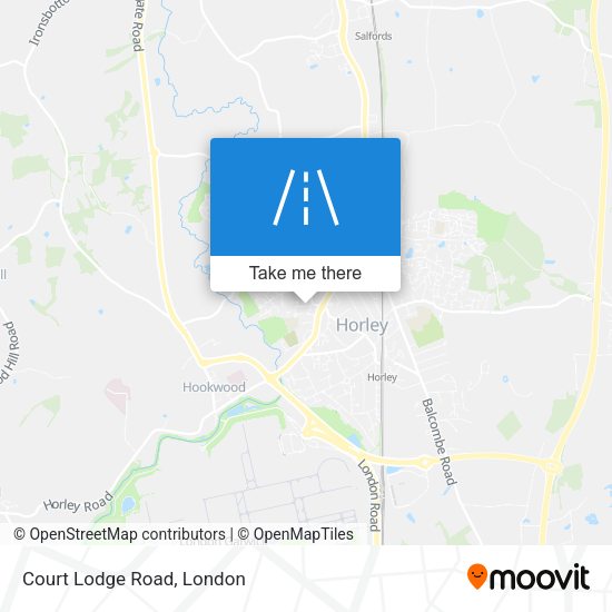 Court Lodge Road map