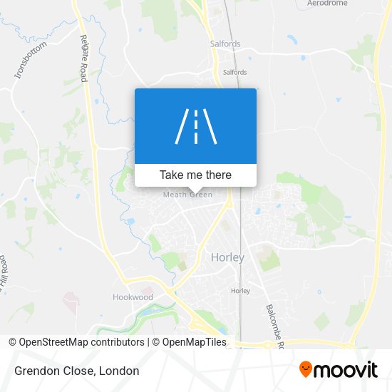 Grendon Close map