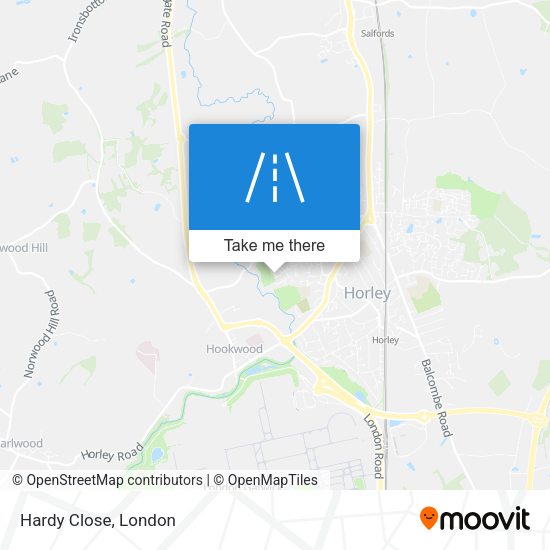 Hardy Close map
