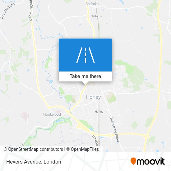 Hevers Avenue map