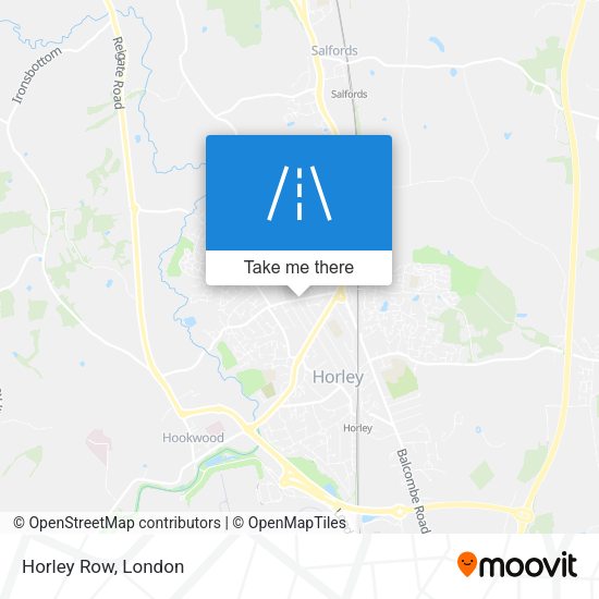 Horley Row map