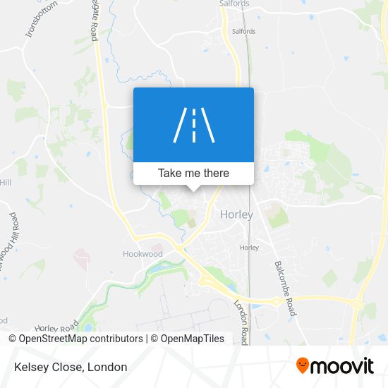 Kelsey Close map