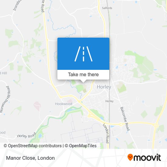 Manor Close map