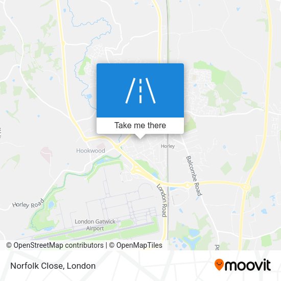 Norfolk Close map