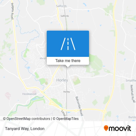 Tanyard Way map
