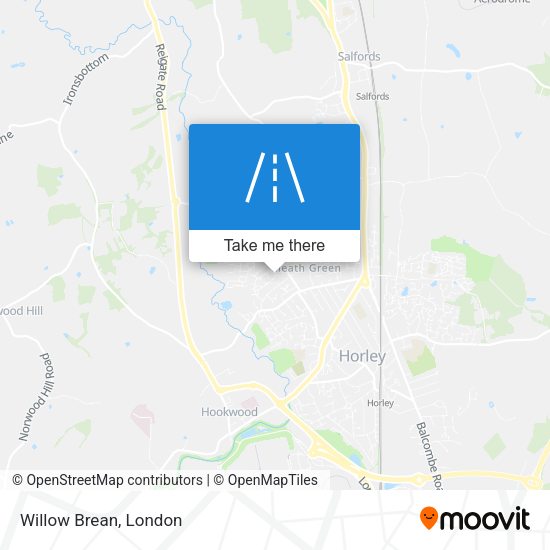 Willow Brean map