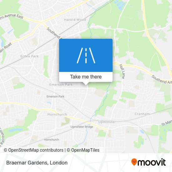 Braemar Gardens map