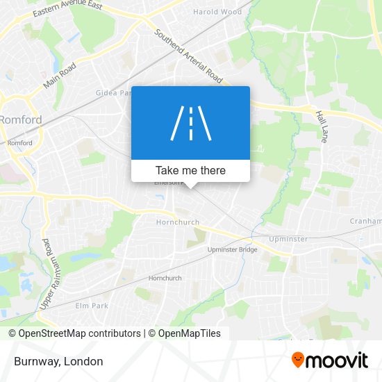 Burnway map