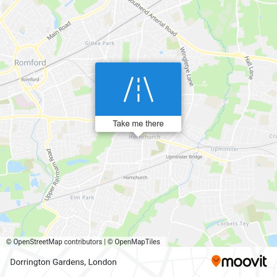 Dorrington Gardens map